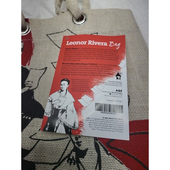 Leonor Rivera Weekend JUTE WEEKEND BAG Philippine History  (Bencab) - Picture 8 of 8